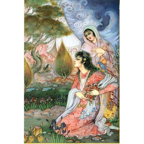 Книга «Сказки из Хамсе» Низами (на персидском и английском)