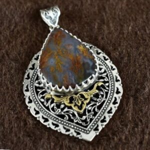 Персидский серебряный кулон с опалом