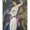 Картина «Девочка и феникс» (акриловая миниатюра)