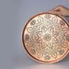 Ремесленный персидский медный поднос - Кованая цветочная серия 619