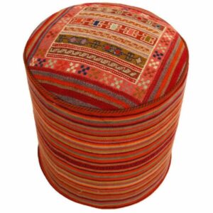 Подлинный османский пуф из килима, ручная работа, происхождение Иран, код G2