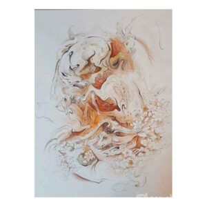 Персидская миниатюра «Спор» (акварель на картоне)