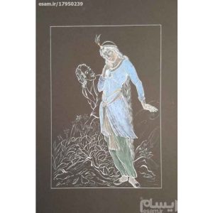 Миниатюра «Девушка и старик» (гуашь, акварель)