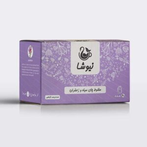 Чёрный чай Newsha с шафраном (20 пакетиков)