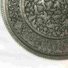 Декоративный медный поднос с ручной гравировкой «Цветок»