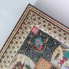 Персидская мозаичная шахматная доска из дерева с миниатюрной живописью