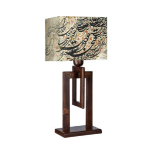 Персидская декоративная деревянная настольная лампа ручной работы с каллиграфией