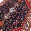 Персидский ковер ручной работы (Исфахан, классический племенной геометрический медальон Торандж) — красная шерсть