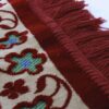 Красный бархатный молитвенный коврик с цветочным узором