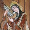 Панно из деревянной мозаики «Персидская дама любви»