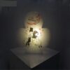 Персидская соляная лампа «Клевер» – каллиграфия «Эшгх»