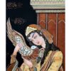 Панно из деревянной мозаики «Персидская дама любви» (модель 56403)