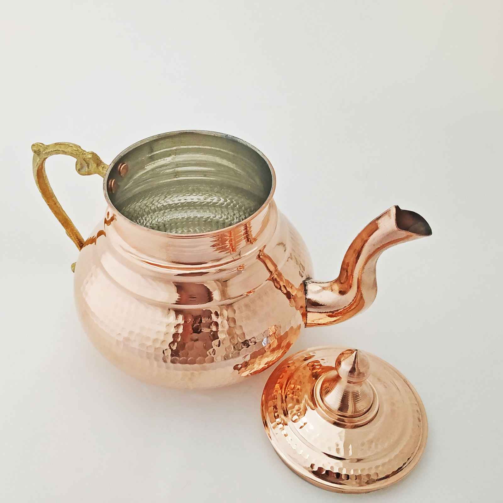 Двойной медный чайник «Месин» — ручная ковка