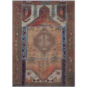 Винтажный персидский ковёр-пэчворк «Маха» (Area Rug)