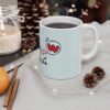 Персидская керамическая кружка для кофе – «Сердце не на месте»