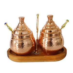 Кованые медные банки для хранения (набор 2 шт.)