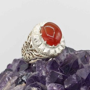 Серебряное кольцо «Табан I» с йеменским агатом