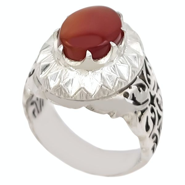 Серебряное мужское кольцо «Таха» с йеменским акиком