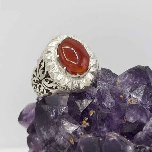 Серебряное мужское кольцо «Таха» с йеменским акиком
