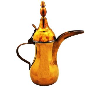 Медный кофейник Даллах для приготовления кавы и арабского кофе – Джахани