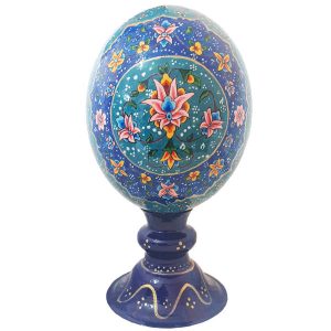 Персидское декоративное яйцо страуса — Шах Аббаси