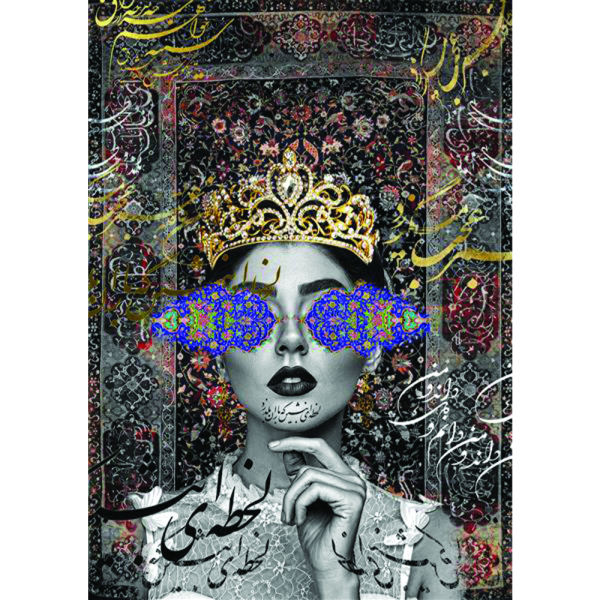 Персидская картина на холсте – Королева II