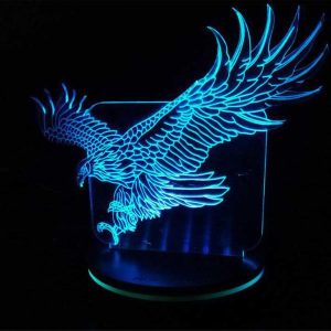 3D LED ночник «Орёл» — современный светильник