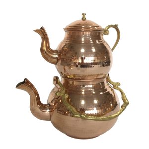 Медный двойной чайник, прочный и кованый, Дабир