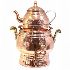Медный персидский самовар для плиты «Дорна» (кованый)