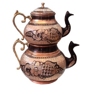 Медный двойной чайник, прочный и кованый, Голин