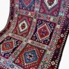 Ковровая дорожка (Бахтиари, Атила, 2м, панельный узор) — красная шерсть