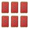 Комплект из 6 подтарельников из полиэстера – В стиле ковра, модель «Рана»