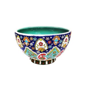 Персидская декоративная керамическая миска Минакари «Алмас»