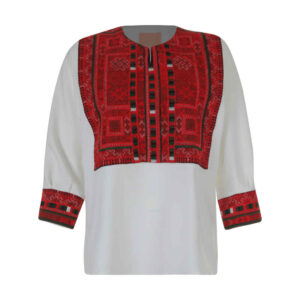 Женская туника «Джалар» (белая, балучский стиль)