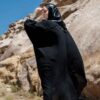 Черная абайя «Бабочка» в персидском стиле