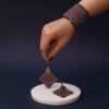 Персидские вышитые серьги и браслет, модель Арезу