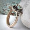 Серебряное кольцо «Парния» с камнем из Нейшабура