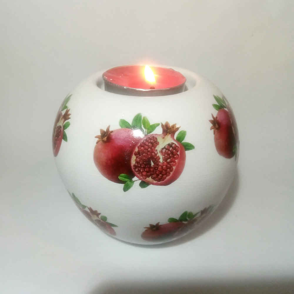 Подсвечник из гипса «Анар»