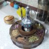 Деревянная шкатулка для чая в стиле Mehrsa со встроенным подогревом