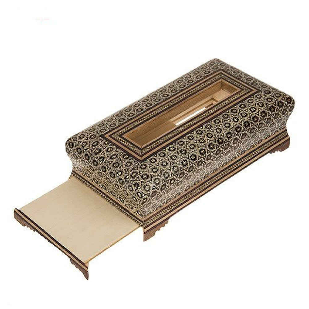 Ручная работа. Персидская деревянная коробка для салфеток – хатамкари «Джана»