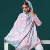 Хлопковый шарф «Сохан» с каллиграфией (белый)