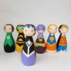 Ручные деревянные куклы-палочки – Супергерои | Персонализируемые деревянные фигурки