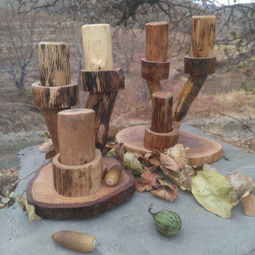 Набор деревянных солонок и перечниц «Тарлан»