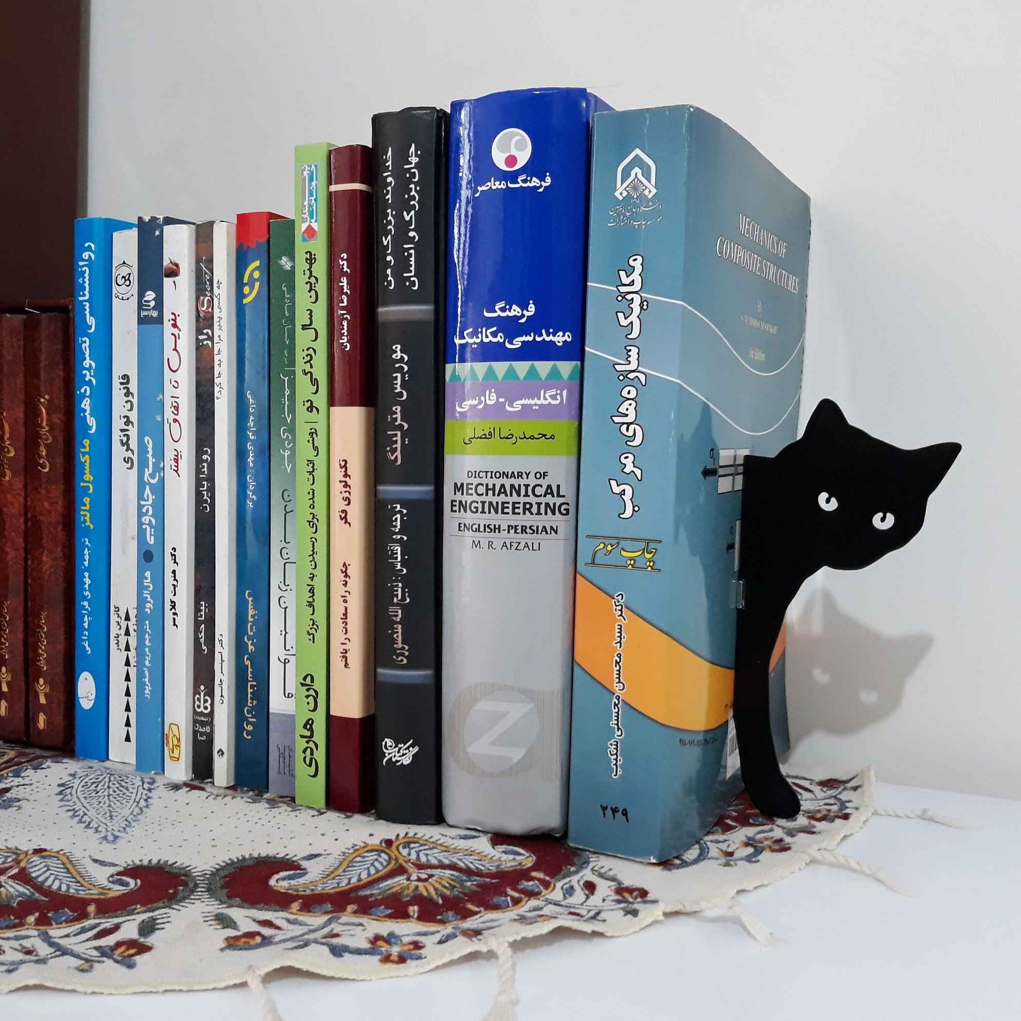 Книжная опора «Кошка» (металл)