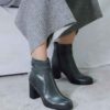 Кожаные ботильоны до щиколотки (Модель 112)