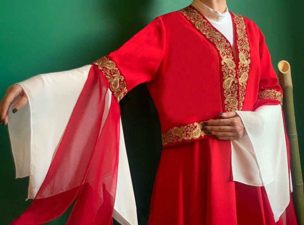 Красный женский комплект для суфийского танца
