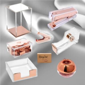 Органайзер для рабочего стола из 8 предметов (бронза)