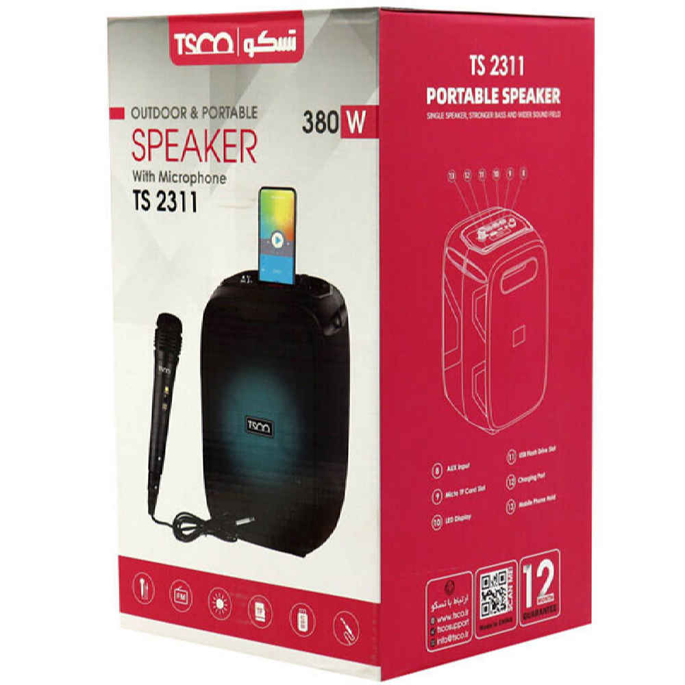 Беспроводная портативная колонка Tesco TS2311