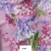 Классический пододеяльник «Сайна» (серый, цветы)