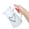 Декоративная керамическая ваза-кувшин, модель Heart для тёплого и гостеприимного вида в стиле кантри